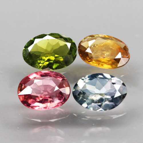 2.31Ct. Tourmaline Oval Green & Pink Untreated Natural