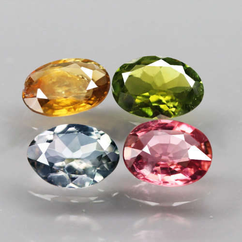 2.31Ct. Tourmaline Oval Green & Pink Untreated Natural