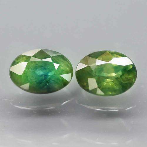 1.88Ct.  Sapphire Oval Bluish Green Natural  Australia