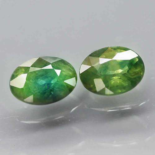 1.88Ct.  Sapphire Oval Bluish Green Natural  Australia