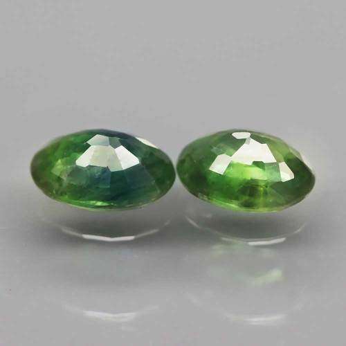 1.88Ct.  Sapphire Oval Bluish Green Natural  Australia