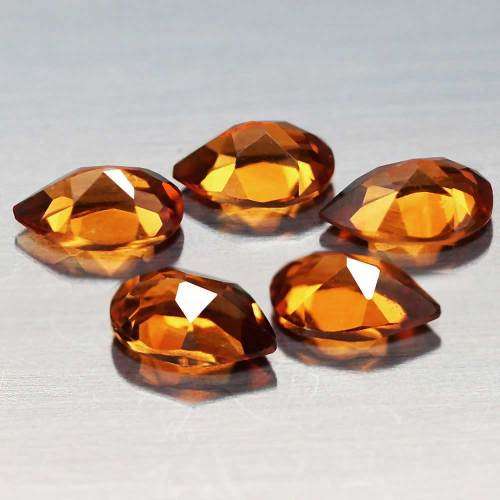 1.88Ct. Spessartine Garnet Pear Golden Orange Dazzling Untreated Natural