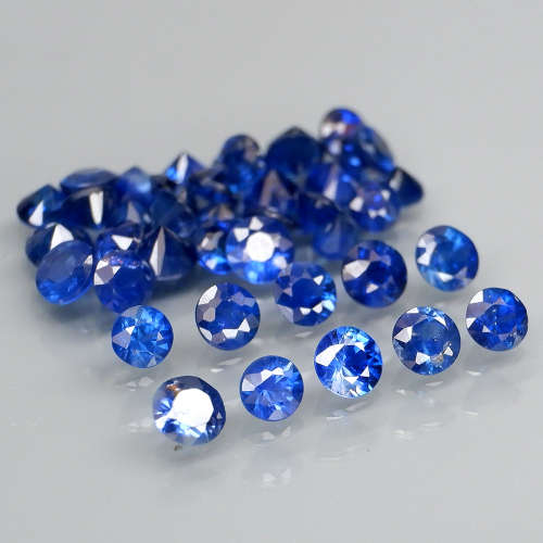 Sapphire Round0.10cts**Top Blue** Diamond Cut  2.5mm.