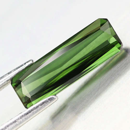 1.19Ct. Green Tourmaline Scissor Cut Nigeria Precious Gem Ravishing Natural