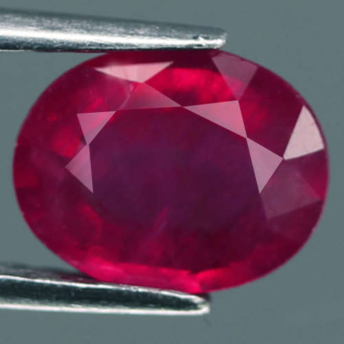 1.35Ct. Red  Oval Ruby Mozambique,Africa Precious Gem