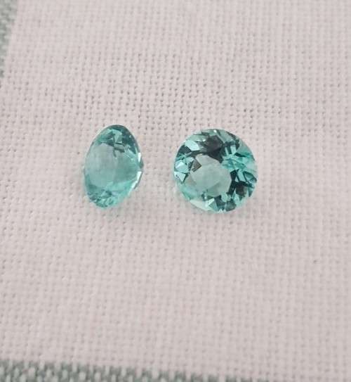 Apatite 2.60Cts Round Cut 2pcs 7.00mm Natural Loose Gemstone