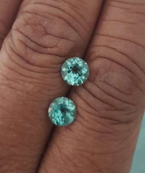 Apatite 2.60Cts Round Cut 2pcs 7.00mm Natural Loose Gemstone