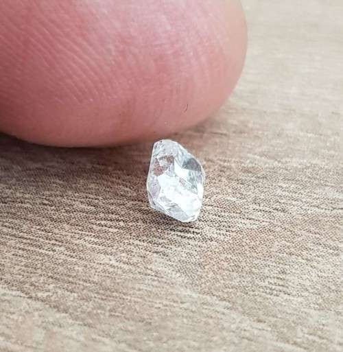 0.75Cts DIAMOND RADIANT CUT `CERTIFIED` SPARKLING  D WHITE COLOR NATURAL