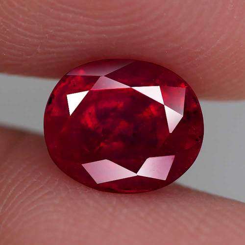 3.44Ct. Natural Oval Red Ruby Mozambique,Africa Precious Gem