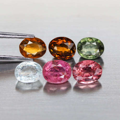 2.44Ct. Oval Tourmaline Oval Multi-Color Mozambique Gem Ravishing! Natural