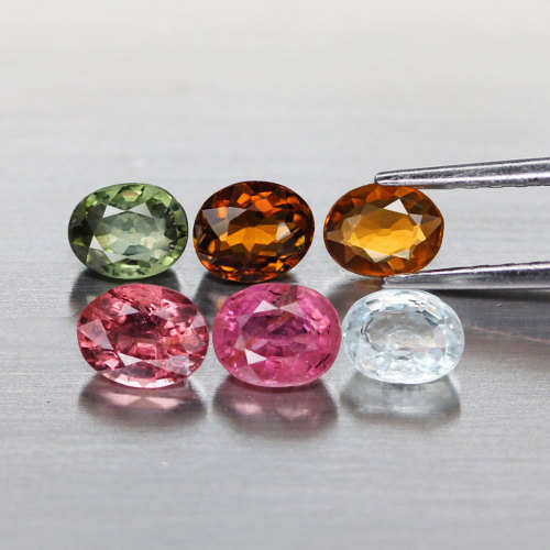 2.44Ct. Oval Tourmaline Oval Multi-Color Mozambique Gem Ravishing! Natural