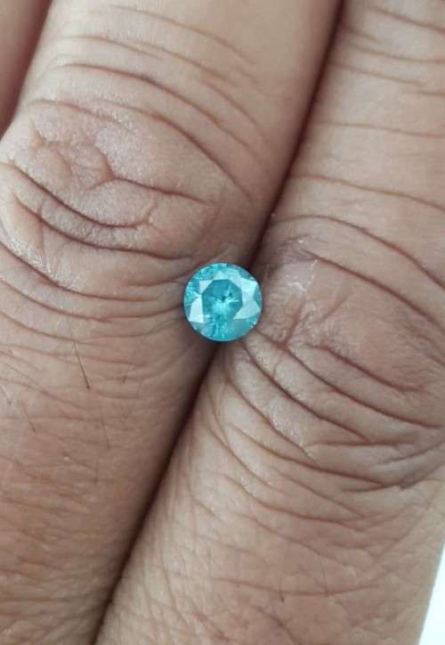 Diamond  0.80Cts  Round *CERTIFIED* Sky Blue Loose Natural Diamond