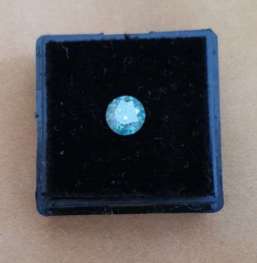 *CERTIFIED* Diamond  0.81Cts  Round Vivid Greenish Blue Loose Natural Diamond