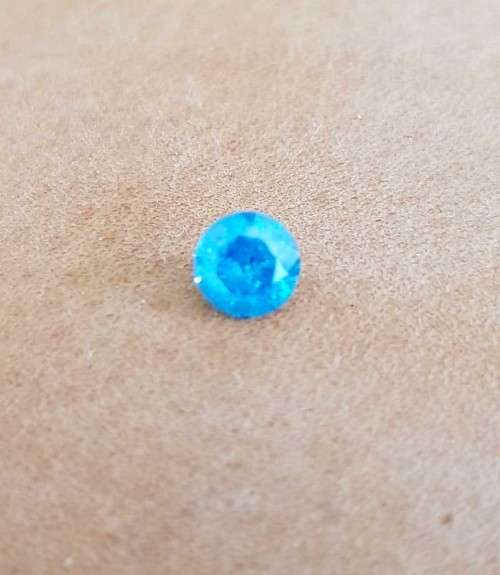 *CERTIFIED* Diamond  0.72Cts  Round Sky Blue Loose Natural Diamond