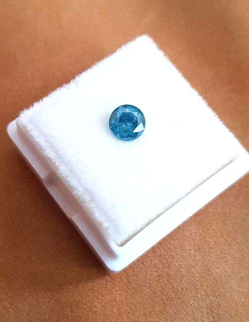 *CERTIFIED* Diamond  0.72Cts  Round Sky Blue Loose Natural Diamond