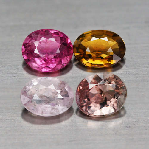 2.63Ct.  Tourmaline Oval Multi-Color Mozambique Ravishing Natural