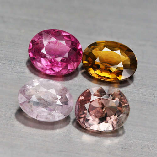 2.63Ct.  Tourmaline Oval Multi-Color Mozambique Ravishing Natural