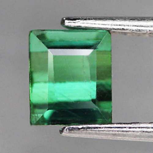 1.26Ct. Green Tourmaline Square Cut Nigeria Natural