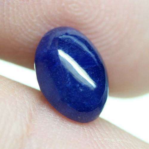 3.46Cts  SAPPHIRE 0VAL CORNFLOWER BLUE LOOSE GEMSTONE NATURAL
