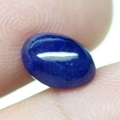 3.46Cts  SAPPHIRE 0VAL CORNFLOWER BLUE LOOSE GEMSTONE NATURAL