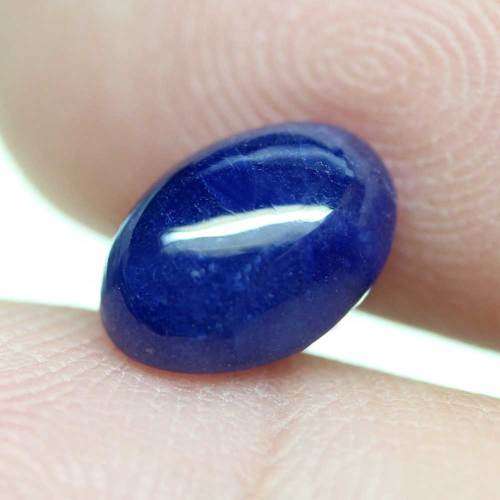 3.46Cts  SAPPHIRE 0VAL CORNFLOWER BLUE LOOSE GEMSTONE NATURAL
