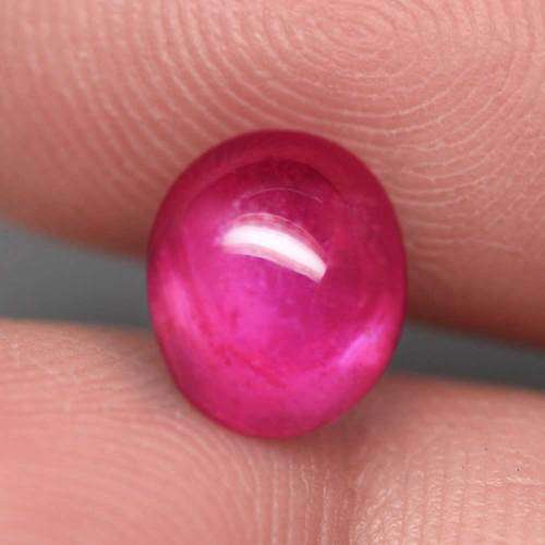 5.78Ct. Ruby Oval Pinkish Red Cabochon Top  Natural