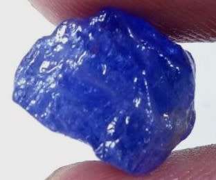 TANZANITE 12.60Cts.ROUGH NATURAL VIOLET BLUE SPECIMEN