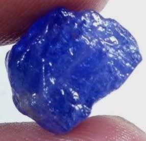 TANZANITE 12.60Cts.ROUGH NATURAL VIOLET BLUE SPECIMEN