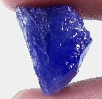TANZANITE 11.50Cts.ROUGH NATURAL VIOLET BLUE SPECIMEN