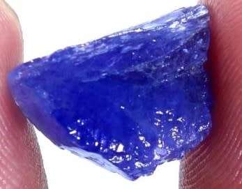 TANZANITE 11.50Cts.ROUGH NATURAL VIOLET BLUE SPECIMEN