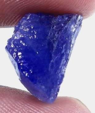 TANZANITE 11.50Cts.ROUGH NATURAL VIOLET BLUE SPECIMEN
