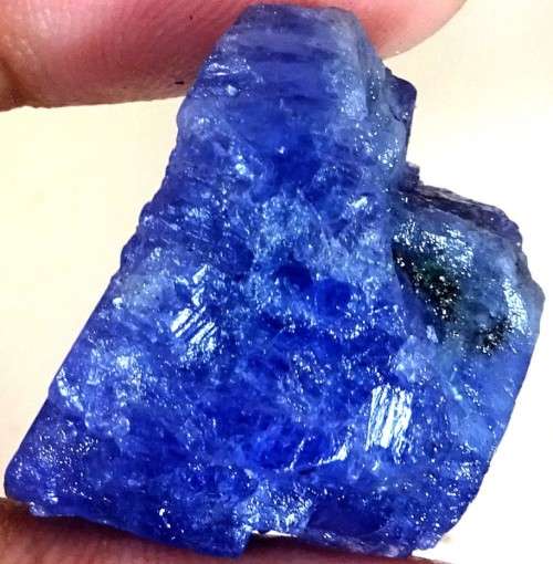 TANZANITE 84Cts.ROUGH NATURAL VIOLET BLUE SPECIMEN