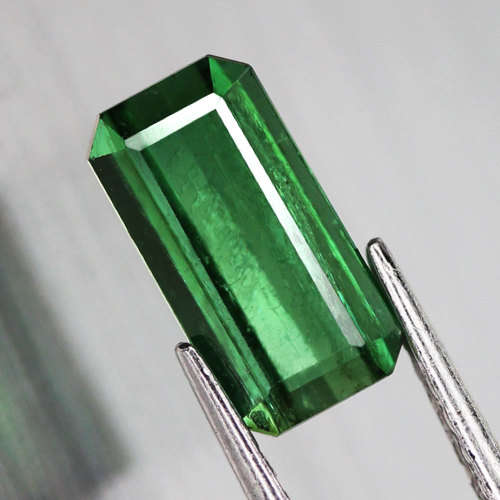 3.10Ct. Green Tourmaline Emerald Cut Nigeria Natural
