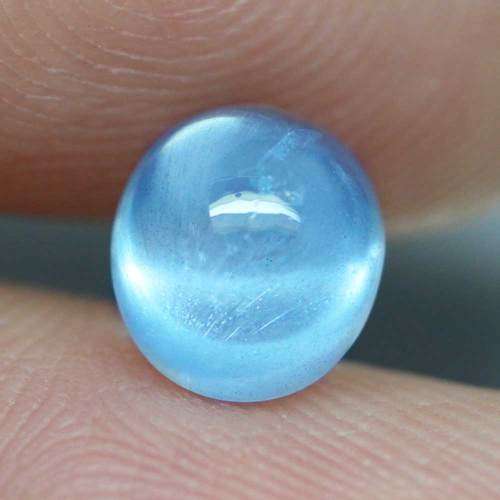 2.95Ct. Aquamarine Oval Natural Ocean Blue Cabochon  Gem