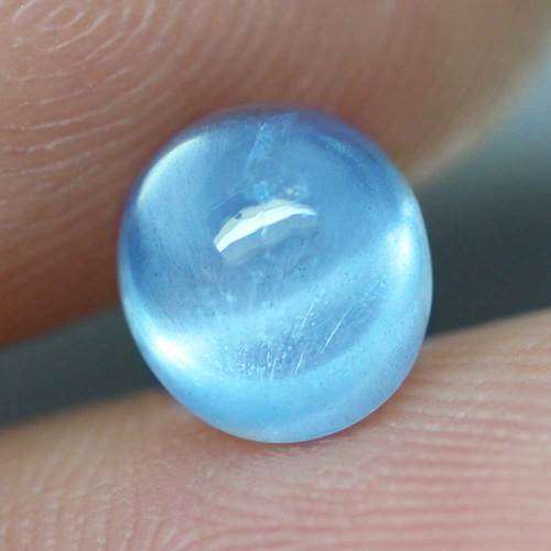2.95Ct. Aquamarine Oval Natural Ocean Blue Cabochon  Gem