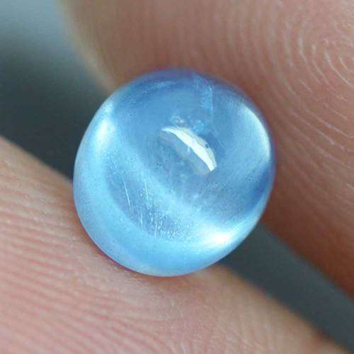 2.95Ct. Aquamarine Oval Natural Ocean Blue Cabochon  Gem