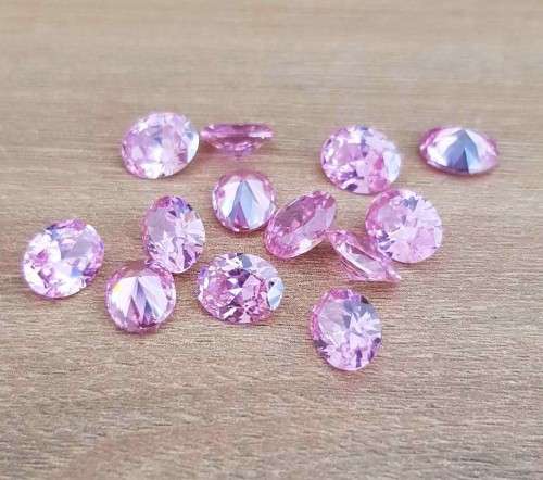 Pink Cubic Zirconia oval shape 5x7mm