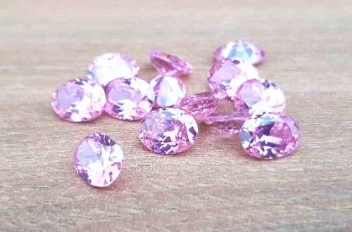 Pink Cubic Zirconia oval shape 5x7mm