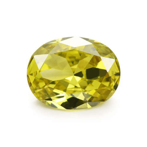 Yellow Cubic Zirconia Oval shape 5x7mm