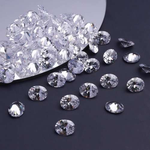 White Cubic Zirconia Oval shape 5x7mm