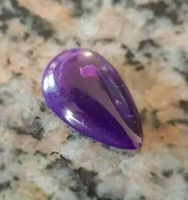 Sugilite Purple 6.09Cts  Pear Shape Natural