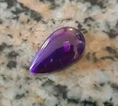 Sugilite Purple 6.09Cts  Pear Shape Natural