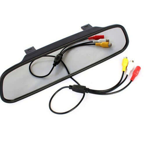 Car Rear View Parking Mirror 4.3` LCD Video Digital Color Monitor Display