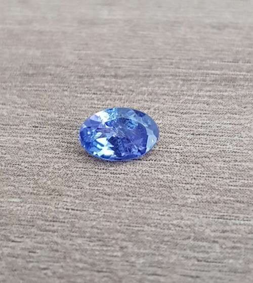Purplish Blue Tanzanite 1Pcs Oval 4x6MM. Ravishing Colour & Full Fire!