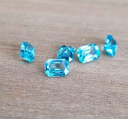 Topaz Swiss Blue  1.40Ct. Emerald Cut .Ravishing Color!