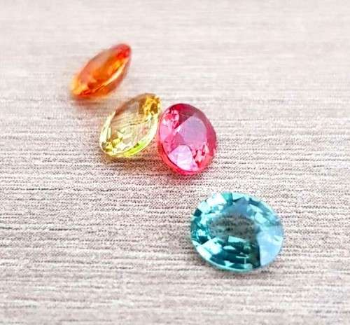 Sapphire Oval 3.00cts  4 Pieces   Beautiful! Fancy Colour Songea, Africa