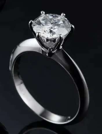 2.00 Carat Moissanite**GRA Certified**  VVSI/D Engagement Ring in Sterling Silver