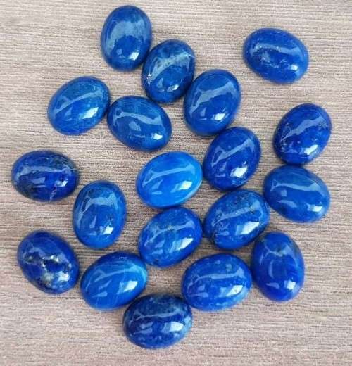 LAPIS LAZULI OVAL SHAPE GEMSTONES 7X9 MM CABOCHON  NATURAL