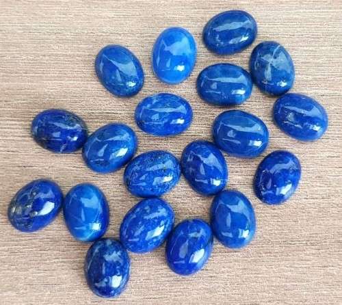 LAPIS LAZULI OVAL SHAPE GEMSTONES 7X9 MM CABOCHON  NATURAL