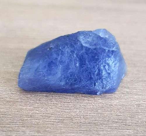 TANZANITE 27.39Cts. NATURAL VIOLET BLUE SPECIMEN ROUGH